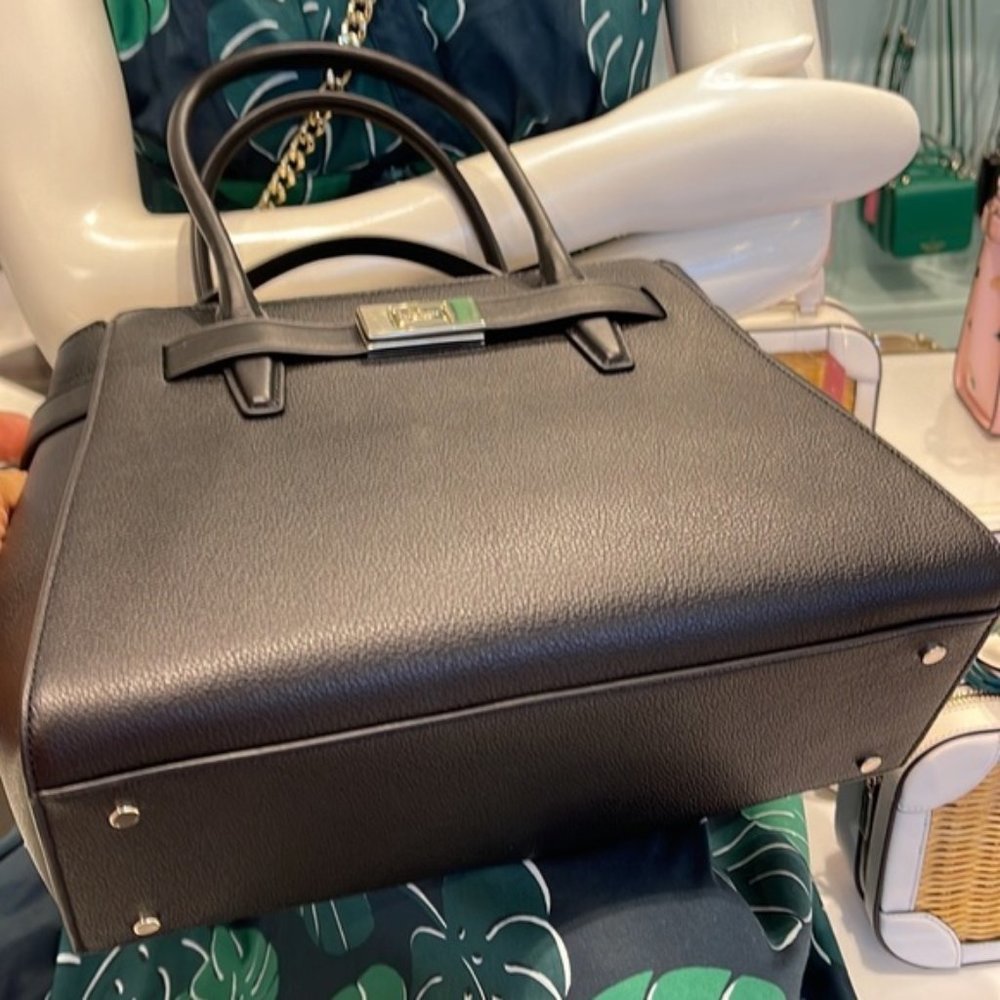 Kate Spade Lucia Medium Satchel Black - Picture 7 of 16